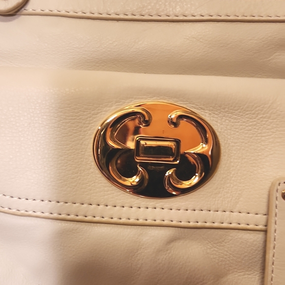 Emma Fox White Leather Satchel - Picture 3 of 10